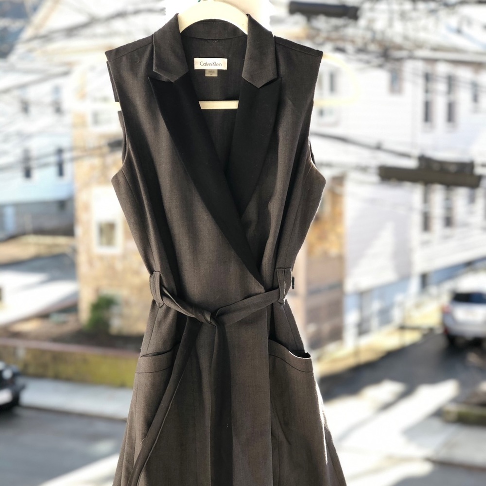 MUST GO: Calvin Klein blazer/trench dress